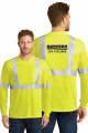 CornerStone - ANSI 107 Class 2 Long Sleeve Safety T-Shirt-CS401LS
