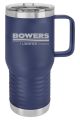 20 oz. Navy Blue Vacuum Insulated Travel Mug with Slider Lid - LCM211
